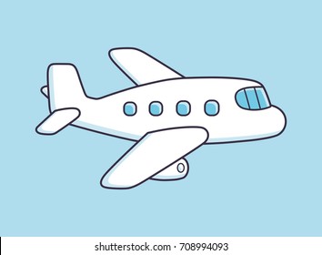 White jet airplane