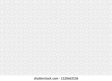 White Jigsaw Puzzles 24 x 16 Pieces Vector Illustration