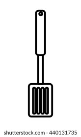 white kitchen spoon over isolated background ,cooking concept,vector illustration