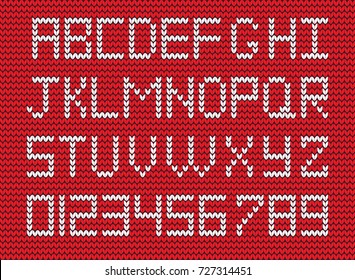 Alphabet Knitting Chart