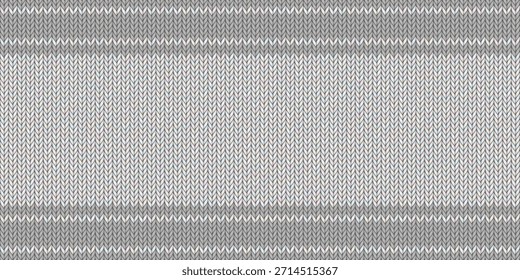 Textura de malha branca com listras cinzentas padrão sem costura ilustração gráfica de fundo.