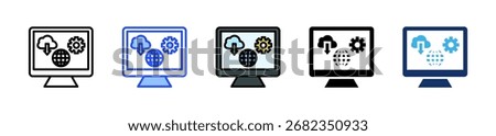 White Label Saas Icon Collection With Multiple Styles