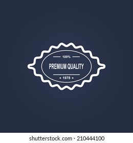 white label vintage. vector