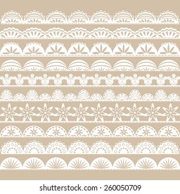 White Lace Border set