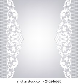 Set Black Borders Isolated On White Stock Vector (Royalty Free ...