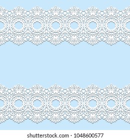 white lace borders with shadow, ornamental paper lines, vector. signboard name. Romantic wedding invitation. Abstract ornament. eps 8