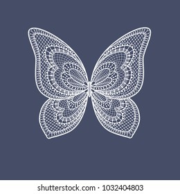 white lace butterfly