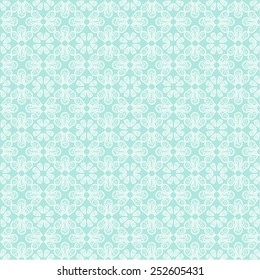 White lace with floral pattern on a green background
