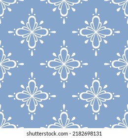 White lace on grey background seamless pattern. Best for textile, print, wrapping paper, package and home decoration.