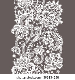 Handdrawn Henna Mehndi Abstract Mandala Flowers Stock Vector (Royalty ...