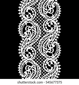 White Lace Seamless Pattern