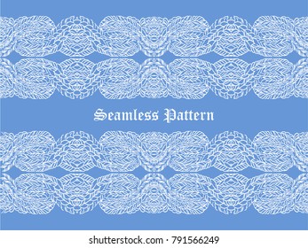 White lace seamless pattern