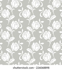 white lace seamless pattern on background