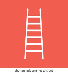 White ladder icon vector