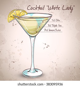 White Lady Cocktail