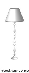 White lamp isolated