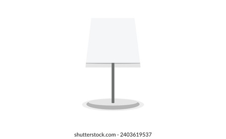 a white lamp isolated on white backgroud