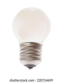 White Lamp. Vector Isolated on the Background. EPS10