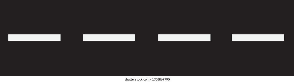 White lane highway. Vector illustration.