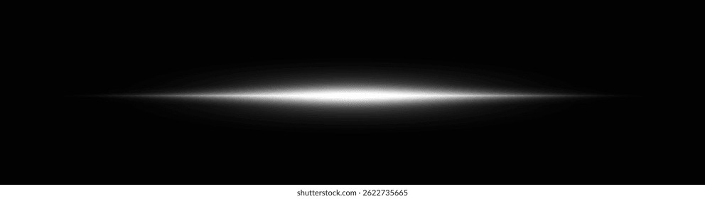 White laser light with glowing sparkle and motion blur — clean, dynamic streak effect for energy design, speed illustrations, or magical concert backdrops