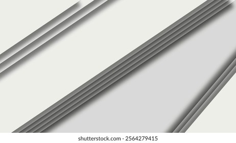 White Layers Standing Out in an Abstract Art Arrangement