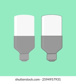 white led lamp. vector illustration