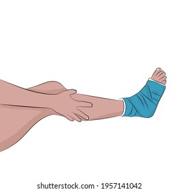 184 Touching her legs Stock Illustrations, Images & Vectors | Shutterstock