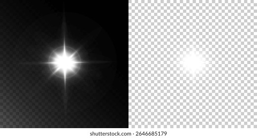 White Lens Flare PNG Featuring Spiral Light, Shimmering Explosion, and Vibrant Glow for Night Party or Event Designs.