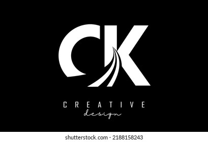 White Letter Ck C K Logo Stock Vector (Royalty Free) 2188158243 ...