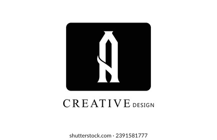 A white letter creative brand simple minimal logo design for all kind of business.