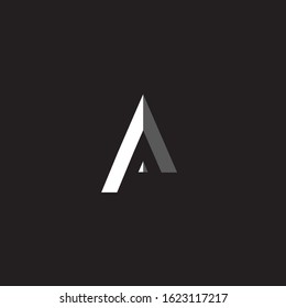 White a letter vector image for web and design