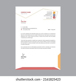  Diseño de membrete blanco Vector libre