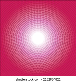 The white light background spreads out into a reddish-pink color. from the center, vector illustration, template