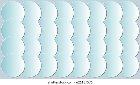 White and light blue cyan circles background wallpaper texture. Vector illustrator.