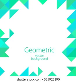  white light blue geometric abstract illustration business background, vector, triangle, polygon graphics