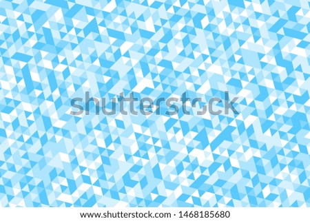 white and light blue triangles pattern. abstract geometric mosaic. beautiful polygonal ornament. simle vector background easy to edit and use. eps 10