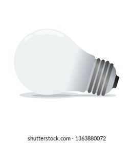 white light bulb, electrical equipment illustration design 