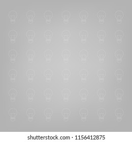 white light bulbs on grey background
