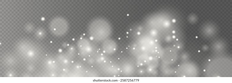 White light effect, glare, explosion, sparks, star. On a transparent background.