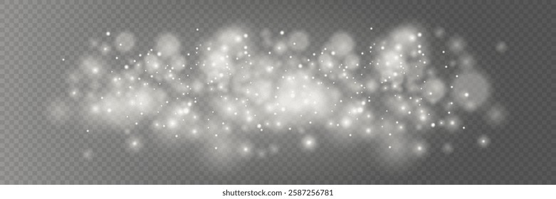 White light effect, glare, explosion, sparks, star. On a transparent background.