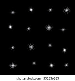 White light flare special effect. 10 EPS