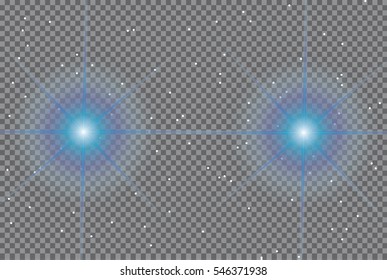 White light flare special effect