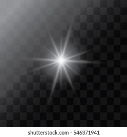 White light flare special effect