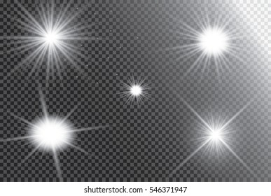 White light flare special effect