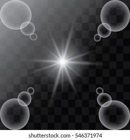 White light flare special effect