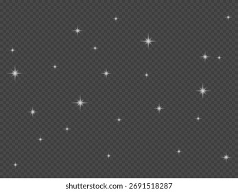 Superposición de destellos de estrella de destello de luz blanca, brillante explosión de luz de estrella transparente, brillante efecto de destellos de estrella blanca