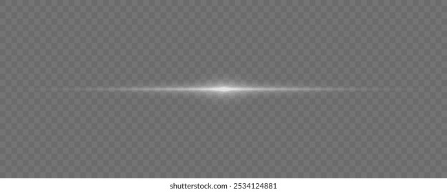 White light flares, sunbeams, white line, rays.
