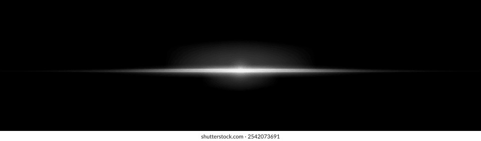 White light flares, sunbeams, white line, rays.