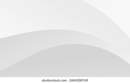 The white and light gray tones, along with simple and modern curves, but with a mix of dimensions and patterns, create a natural and calm feeling.
