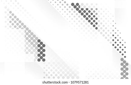 White light & grey Background. Geometric design concept. Decorative web layout or poster, banner. vector EPS10.